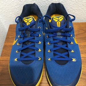 Nike Kobe 9 EM Color: Gym Blue/University Gold-Obsidian Men's Sneakers Sz 10
